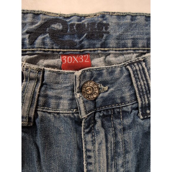 Vintage Y2K Request Blue Jeans Mens 30X32 Bootcut Straight Fit Stitched Pocket - Picture 13 of 16